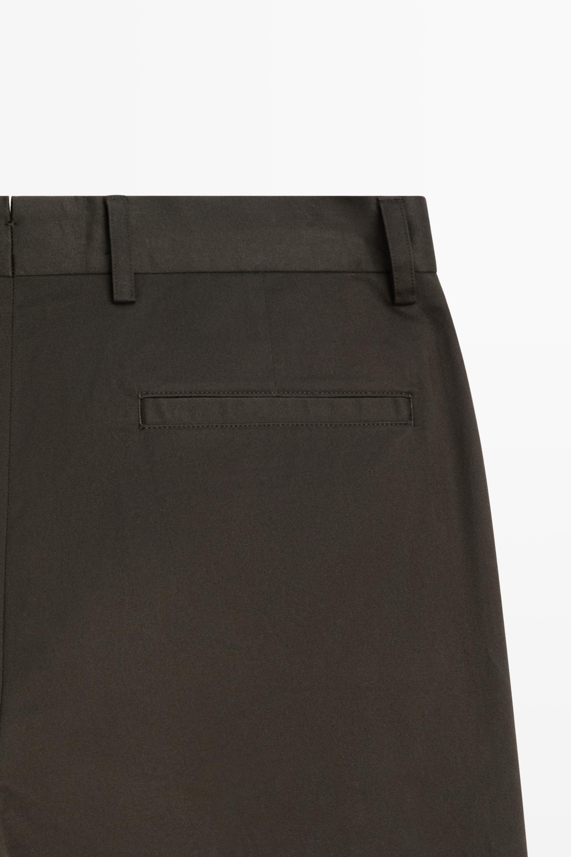 100% cotton wide-leg pants